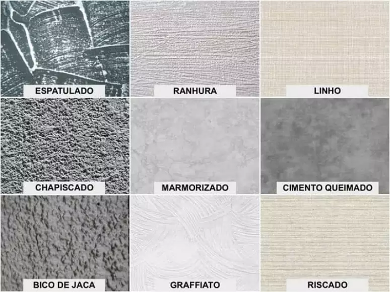Detalhe de aplicação de textura